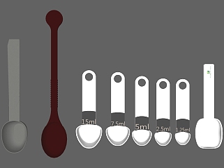 现代勺子 <em>木勺</em>su草图模型下载