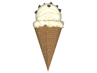 甜品冰淇淋<em>雪糕</em> 甜筒su草图模型下载