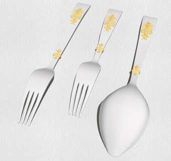 勺子叉子组合su草图模型下载