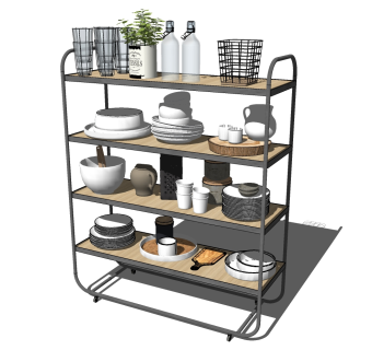 碗架子  su草图模型下载