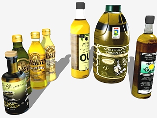 厨房调料 <em>调味</em>品 油 橄榄油 su草图模型下载