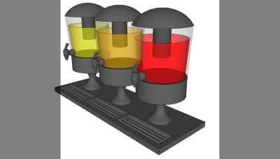 果汁机器 饮料饮品机su草图模型下载