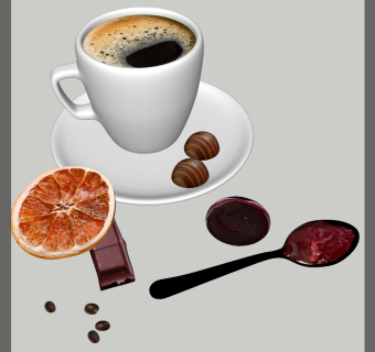 咖啡 咖啡杯子  su草图模型下载