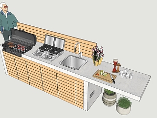 厨房 用品用具  su草图模型下载