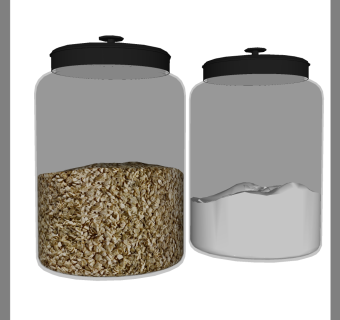 厨房用品用具 密封罐 su草图模型下载