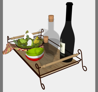 酒瓶子 红酒瓶子洋酒瓶子  su草图模型下载