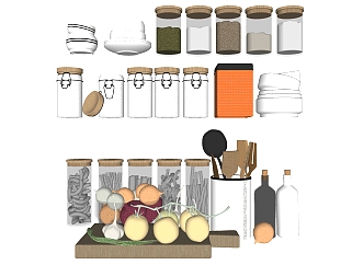 厨房厨具 厨房用品  su草图模型下载