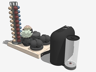 厨房摆件 <em>咖啡机</em> su草图模型下载