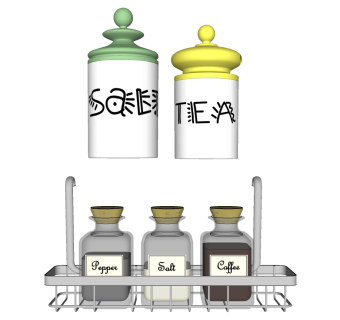 厨房用品 厨房用具  su草图模型下载