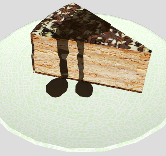 甜品店食物蛋糕提拉米苏 su草图模型下载