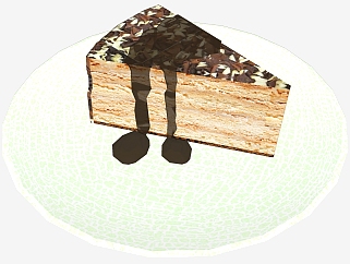 餐厅甜品店食物蛋糕提拉米苏 甜点甜品su草图模型下载