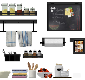 厨房用品用具  su草图模型下载