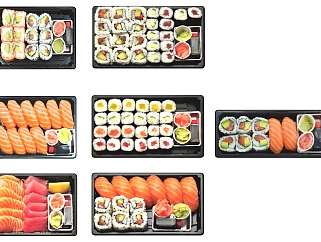 食物寿司 <em>糕点</em>食品 su草图模型下载
