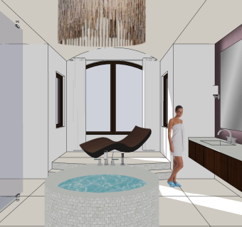 洁具用品洗手台盆 镜子 储物柜子  躺椅 浴缸 龙头su草图模型下载