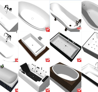 洁具用品卫生用品  su草图模型下载