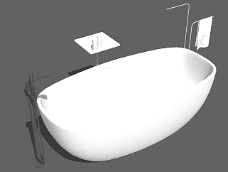 洁具用品 浴缸  su草图模型下载