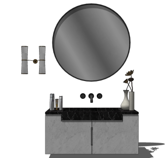 洁具用品卫生用品  su草图模型下载