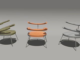 单人椅子，<em>圈椅</em>su草图模型下载