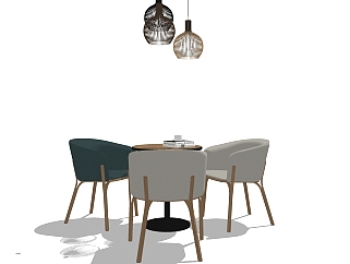 北欧现代餐椅，椅子，<em>洽谈椅</em>su草图模型下载