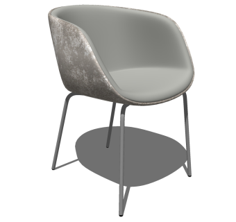 意大利休闲椅子，餐椅su草图模型下载