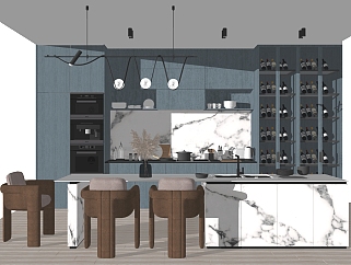 吧台餐桌椅子，<em>吧凳</em>，酒柜，su草图模型下载