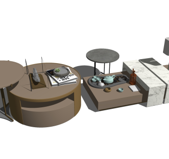 茶几su草图模型下载