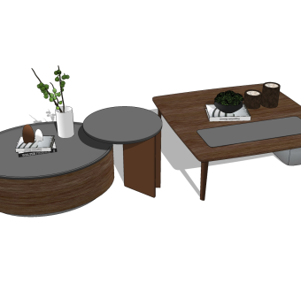 茶几su草图模型下载