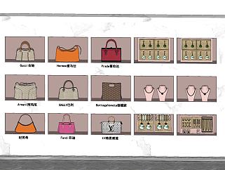 现代女包，手提包，<em>包包</em>，收拾玉坠su草图模型下载