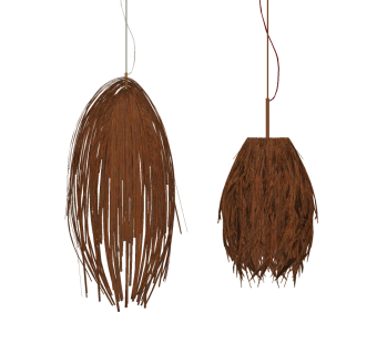 东南亚新中式民宿自然风藤编，编织吊灯su草图模型下载