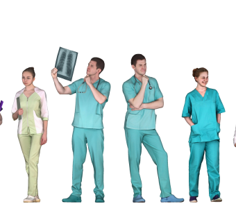 现代医生人物I su草图模型下载