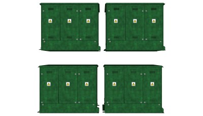环网柜机房变电设备 su草图模型下载