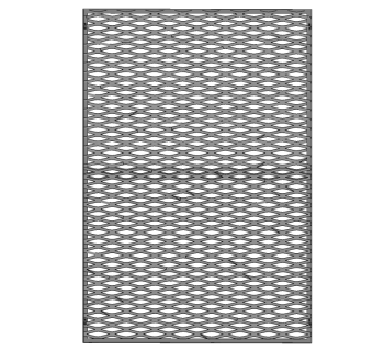 现代螺纹波浪肌理墙面隔断su草图模型下载