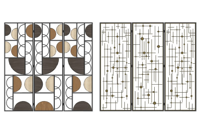现代金属屏风隔断su草图模型下载