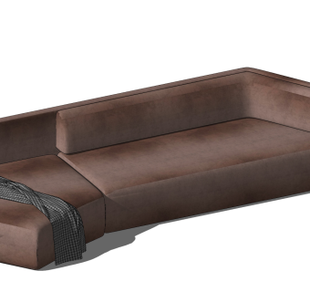 07现代单体沙发su草图模型下载