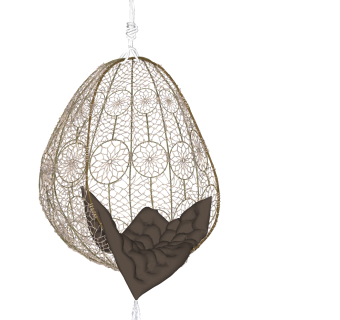 21现代东南亚绳编，麻绳，编织吊椅su草图模型下载