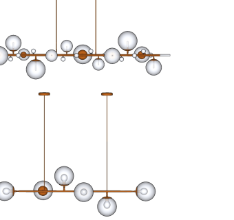 玻璃球吊灯su草图模型下载