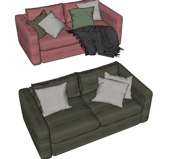 北欧现代双人沙发