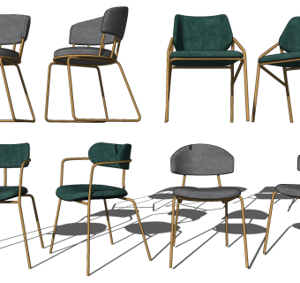 单椅，餐椅，椅子I su草图模型下载