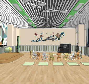 北欧幼儿园儿童音乐钢琴舞蹈教室