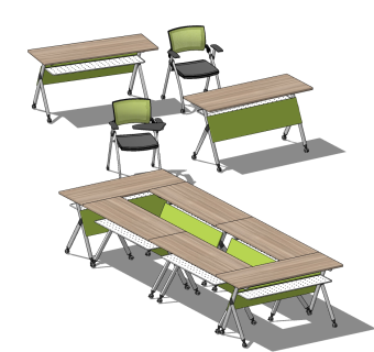 会议室培训桌椅，办公椅会议桌