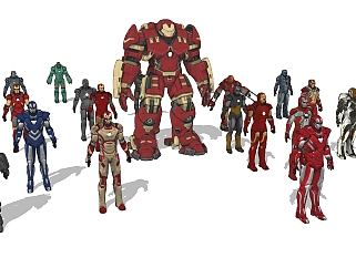 现代钢铁侠复仇者联盟机器人儿童玩具