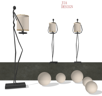 ，落地灯摆件艺术品