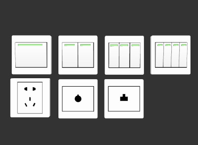 现代开关插座面板