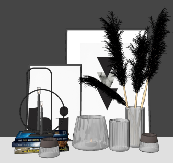 现代装饰品摆件，玻璃花瓶