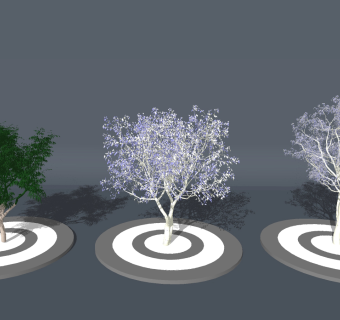 现代树su草图模型下载