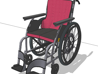现代<em>轮椅</em>su草图模型下载