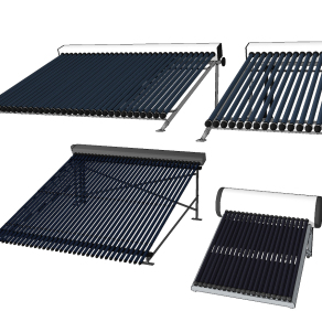 太阳能热水器su草图模型下载