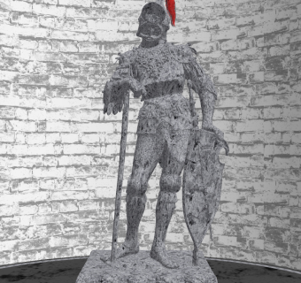 古欧式雕塑su草图模型下载