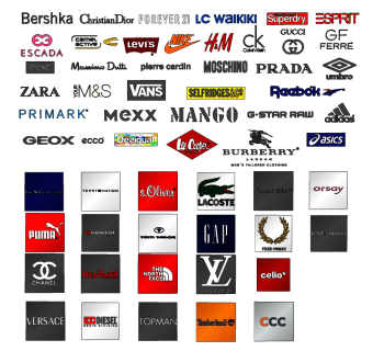 现代店铺服装商标，logo广告su草图模型下载