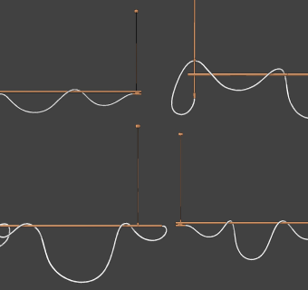 新中式异形吊灯su草图模型下载